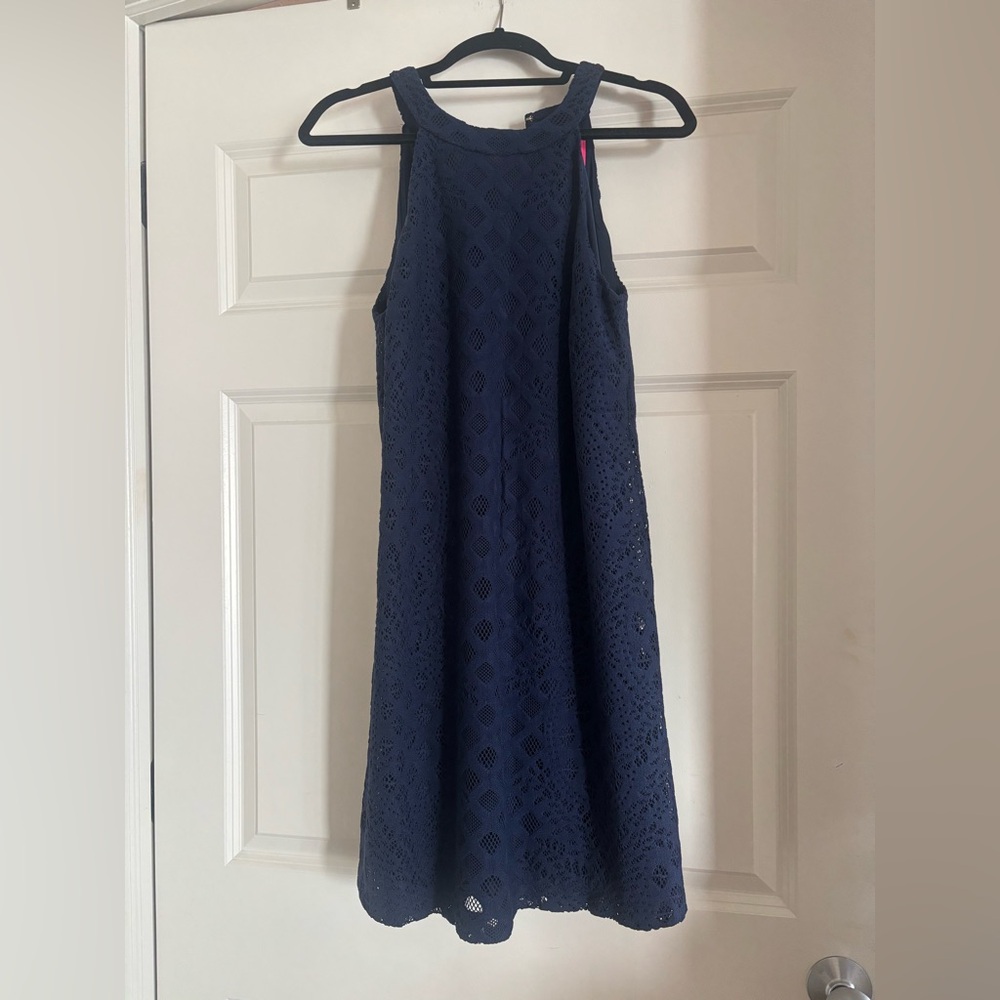 Lilly Pulitzer Navy Lace Rayanne Shift Dress